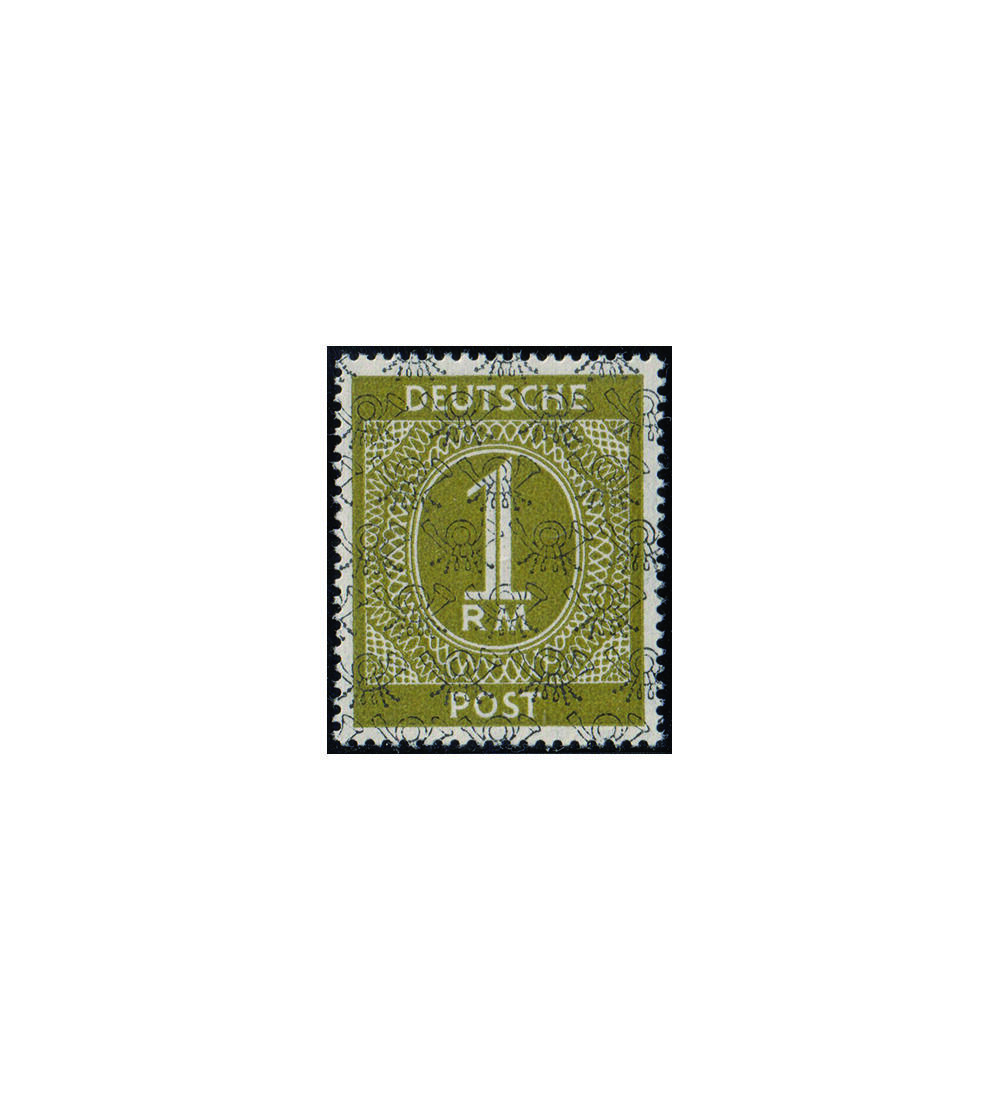 Alliierte Besetzung 1 RM Nr. A IX/II Netzaufdruck postfrisch, gepr�ft Schlegel