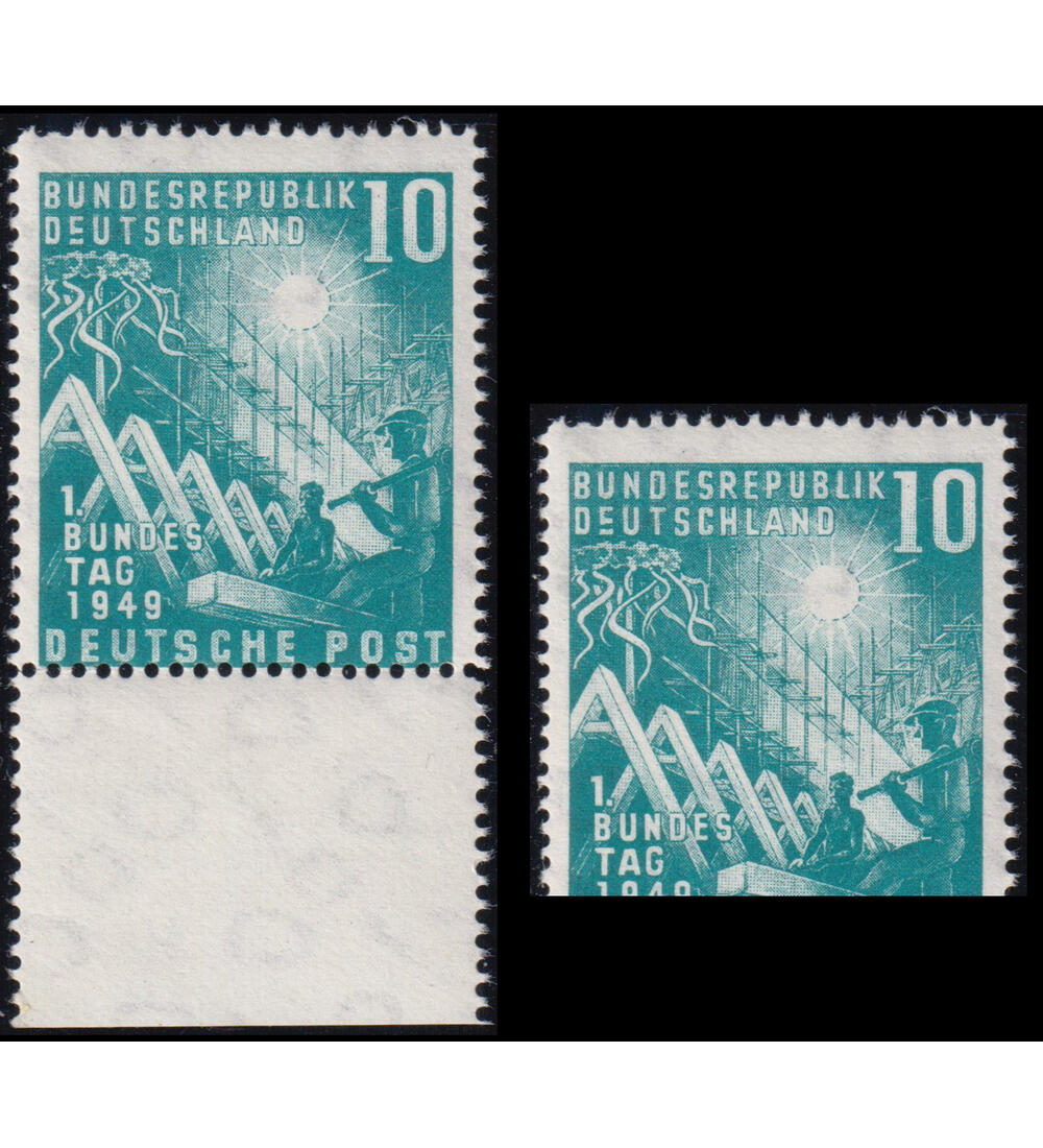 BRD Plattenfehler Nr. 111 II postfrisch gebrochens E in Deutschland