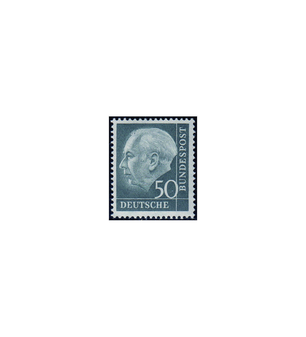BRD 50 Pfennig Heuss Nr. 189 postfrisch, gepr�ft und signiert Schlegel