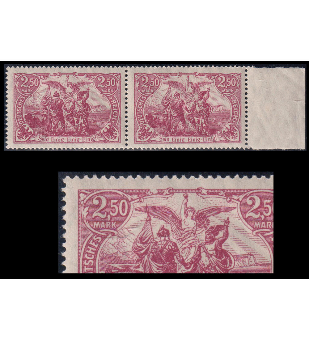 Deutsches Reich Plattenfehler Nr. 115 PF III postfrisch Rahmen �ber Fl�gel gebrochen