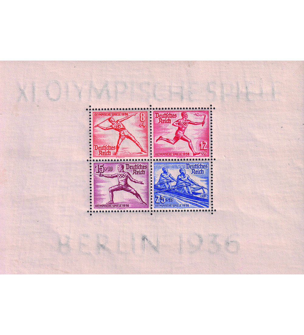 Dt. Reich Olympia-Block Block 6 z postfrisch, typgepr�ft und signiert