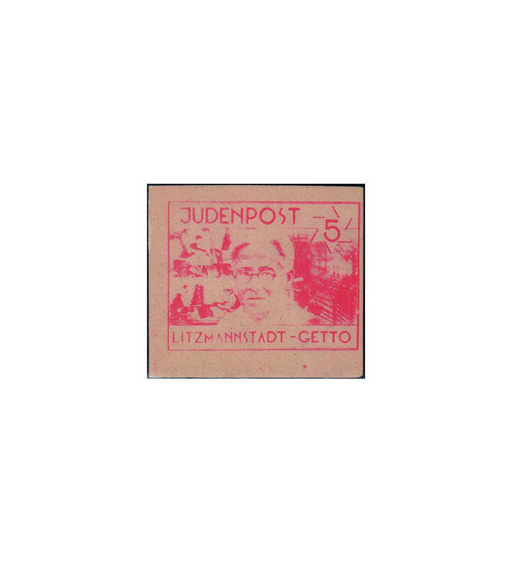 Ghetto Post Lodz/Litzmannstadt Nr. I ungestempelt, gepr�ft und signiert Judenpost
