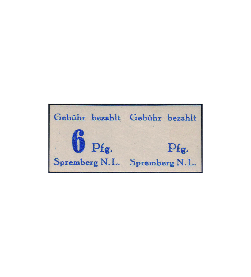 Spremberg Nr. 10 B F postfrisches Paar