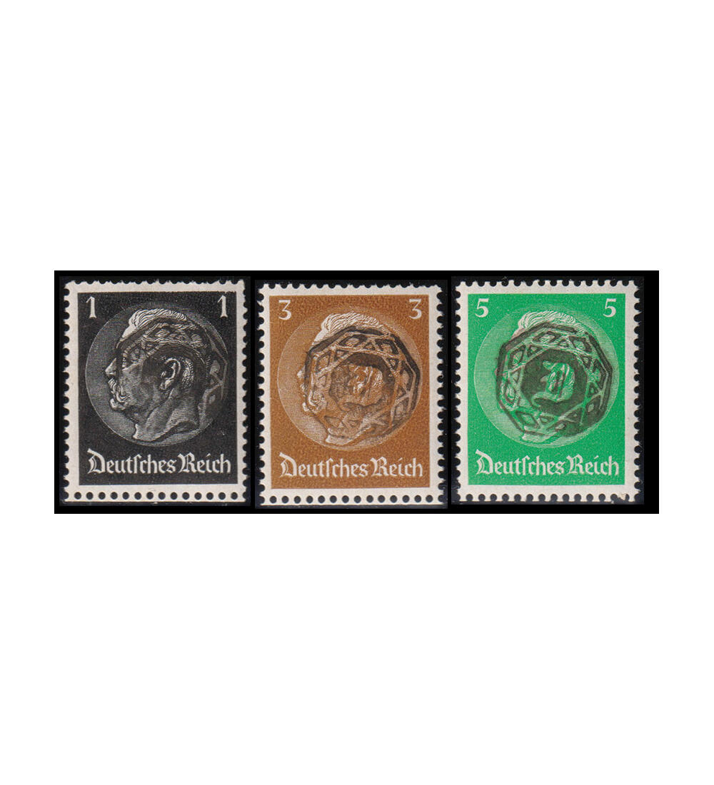 L�bau Nr. 29-31 postfrisch Aufdruckwerte Hindenburg