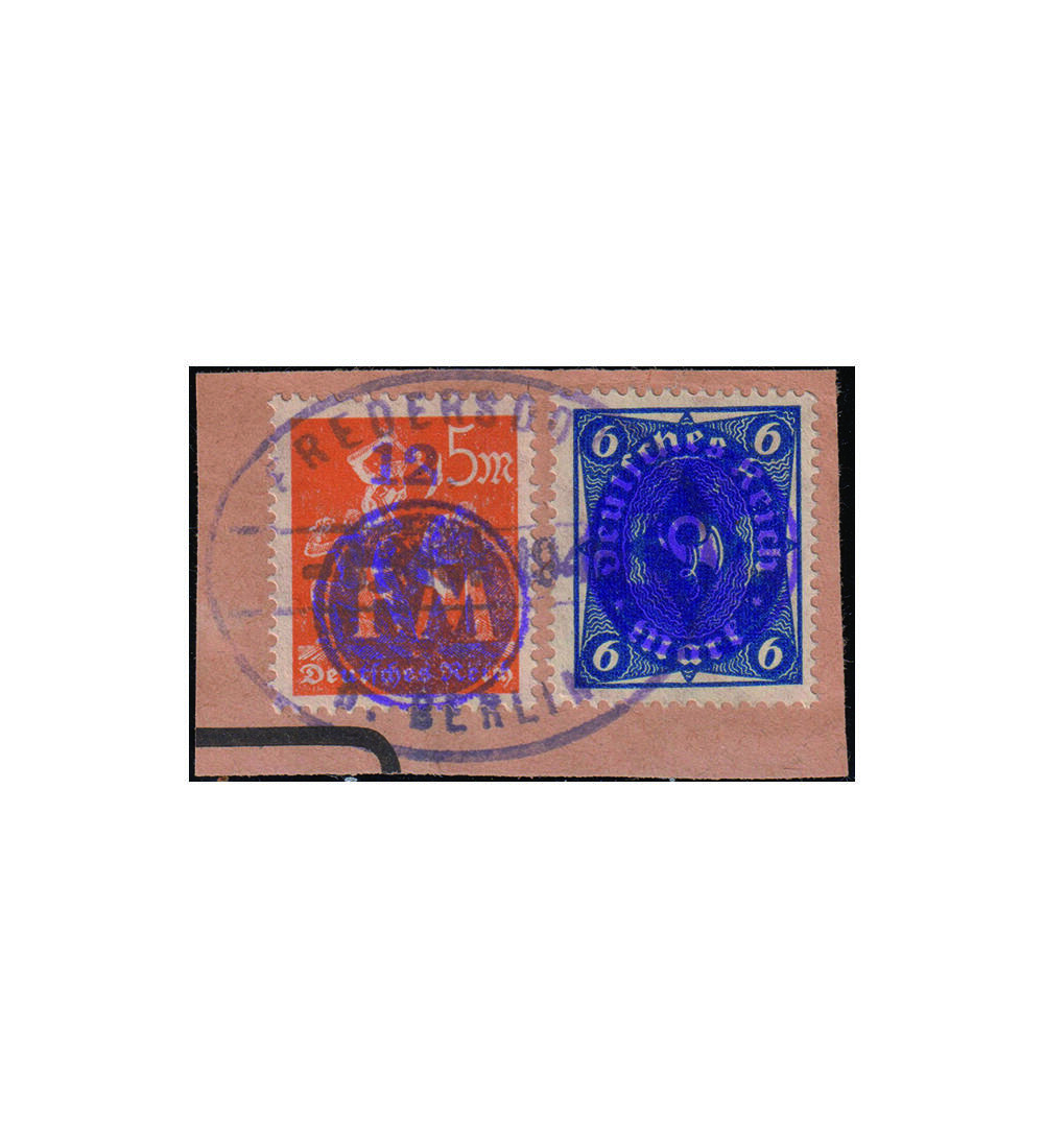 Fredersdorf Nr. 67-68 gestempeltes Briefst�ck
