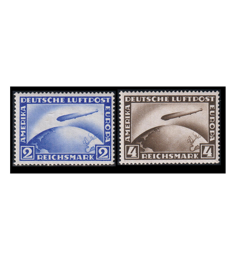 Dt. Reich Zeppeline 1928 Nr. 424-424 postfrisch jeder Wert tiefstgepr�ft Schlegel