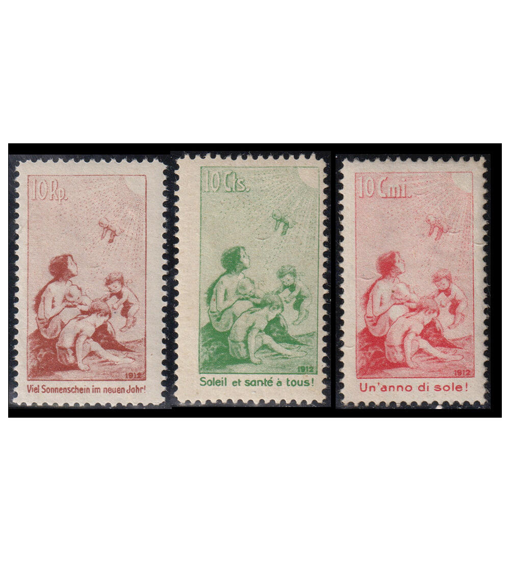 Schweiz Nr. I - III postfrisch Pro Juventute Vorl�ufer 1912