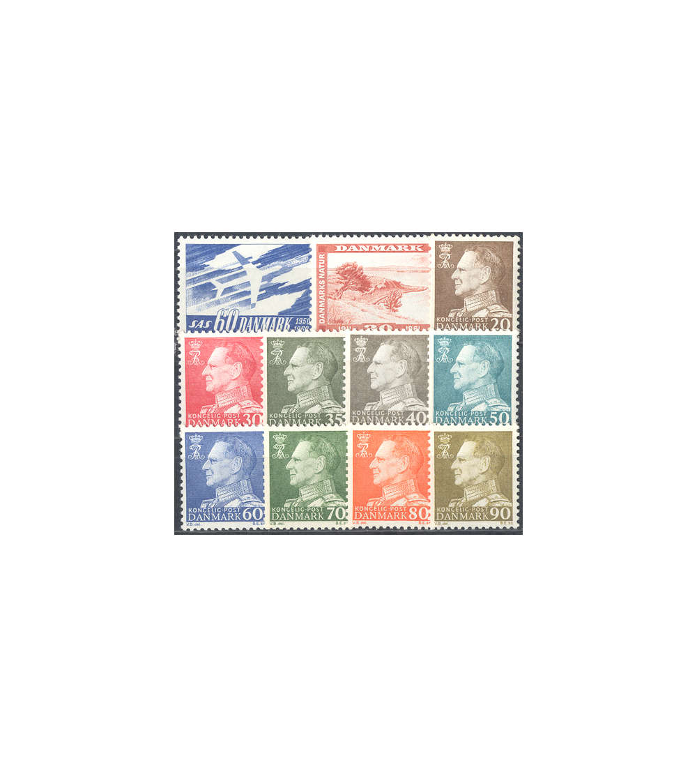 Dnemark 1961 postfrisch Nr. 388-398