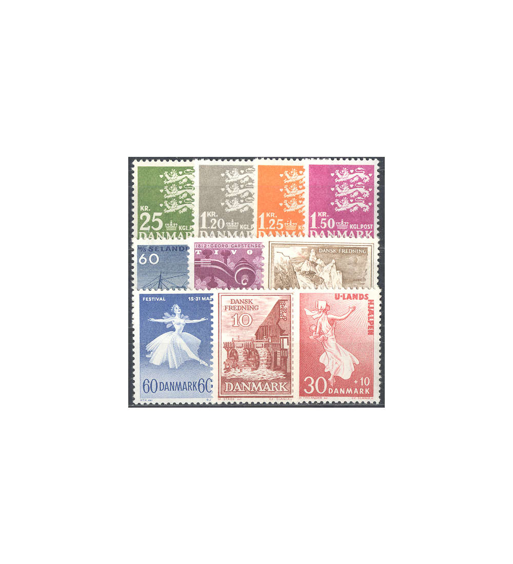 Dnemark 1962 postfrisch Nr. 399-408