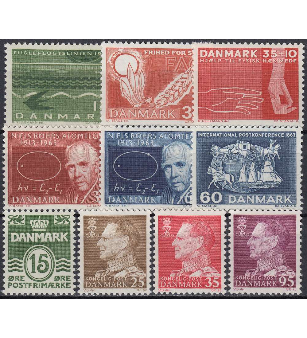Dnemark 1963 postfrisch Nr. 409-418
