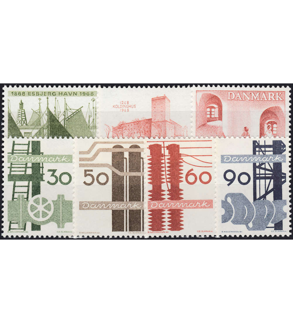 Dnemark 1968 postfrisch Nr. 467-473