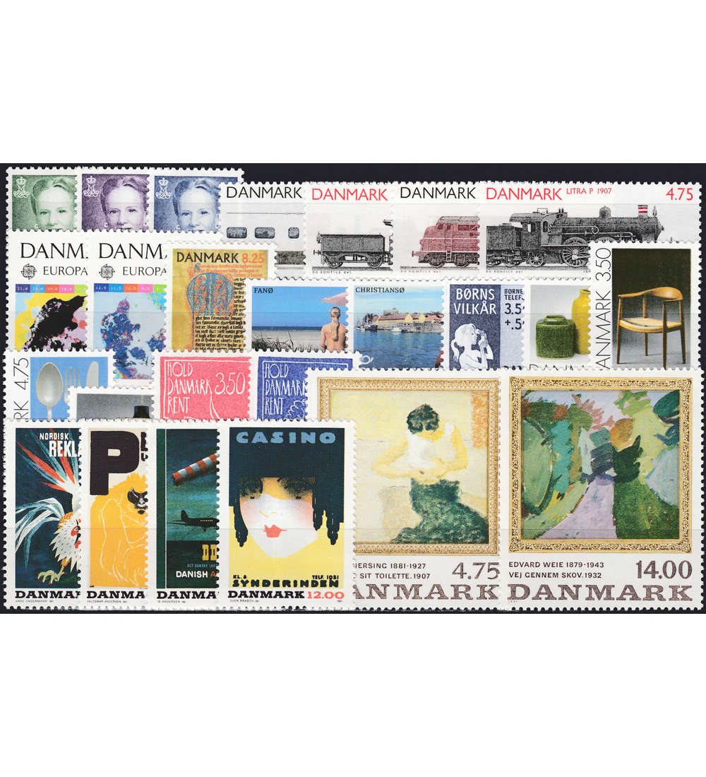 Dnemark 1991 postfrisch Nr. 993-1017