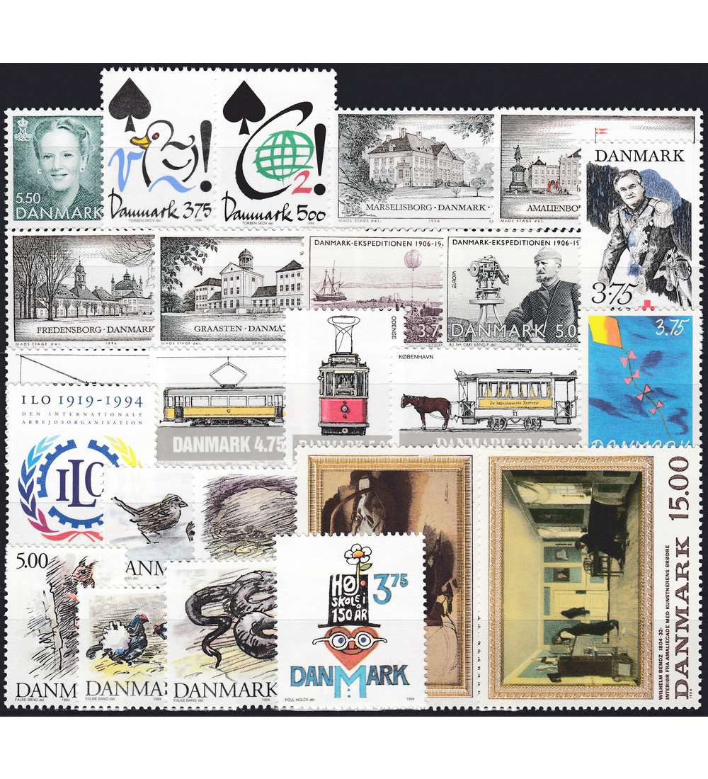 Dnemark 1994 postfrisch Nr. 1070-1093