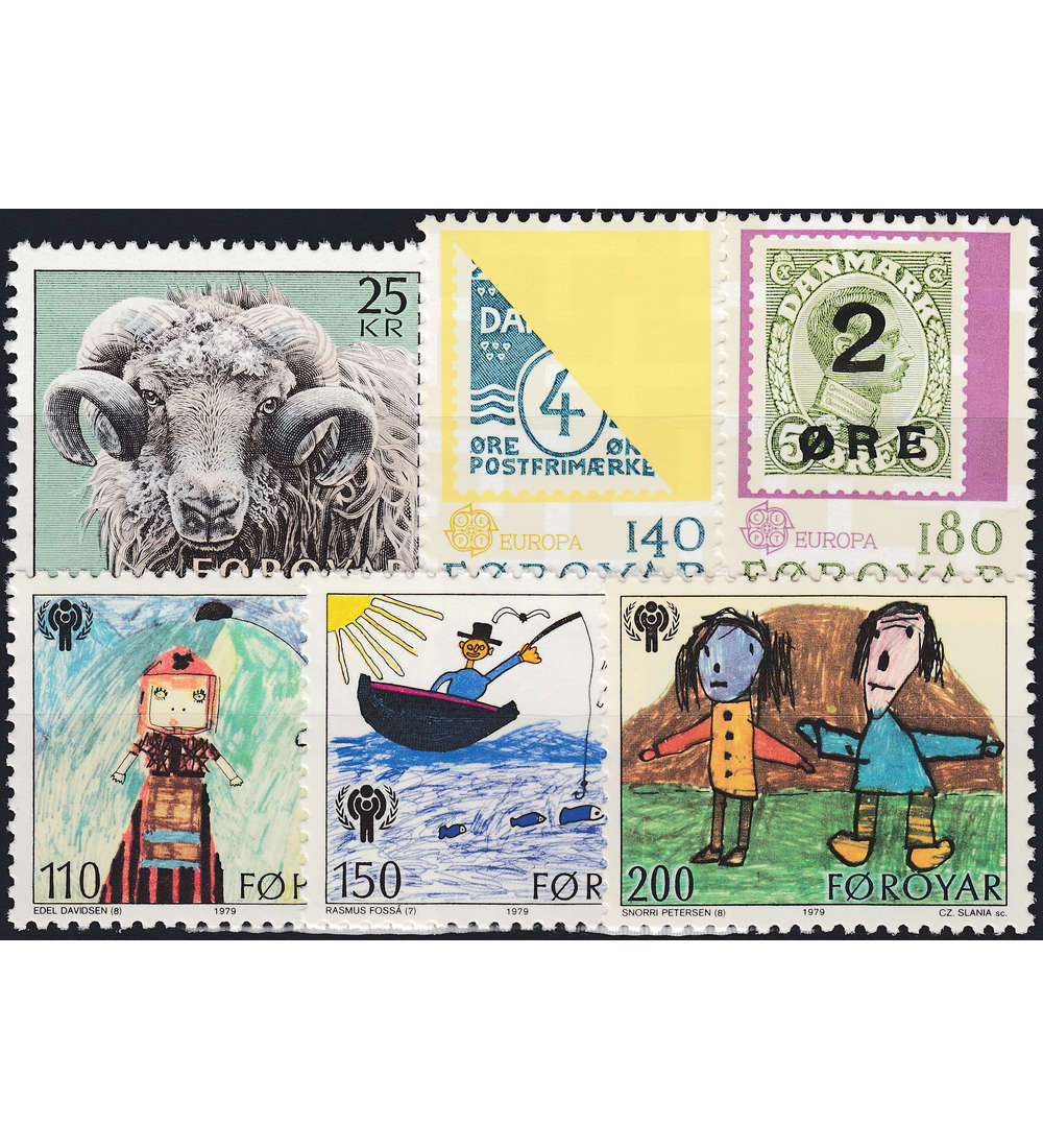 F�r�er 1979 postfrisch Nr. 42-47