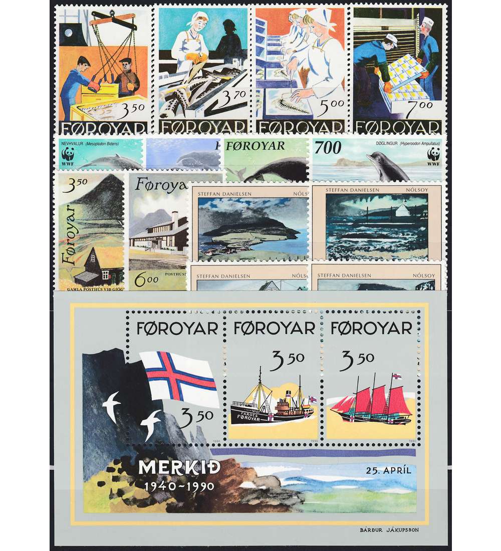 Frer 1990 postfrisch Nr. 194-210 Block 4