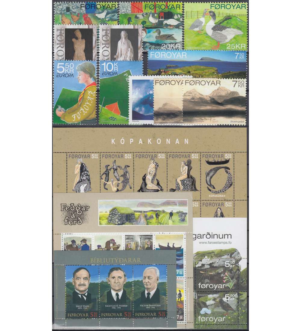 Frer 2007 postfrisch Nr. 586-625 Block 20