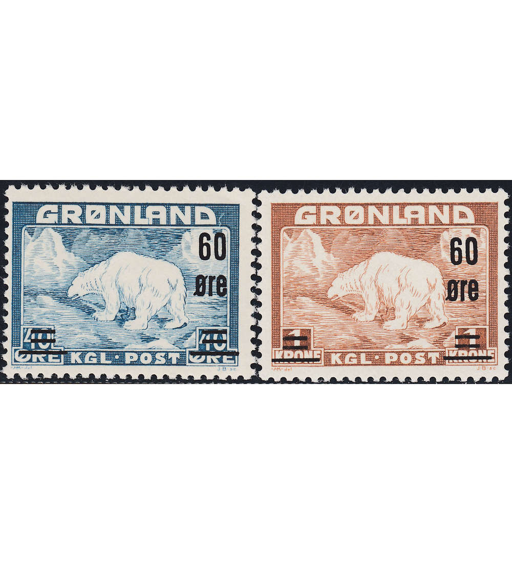 Gr�nland 1956 postfrisch Nr. 37-38
