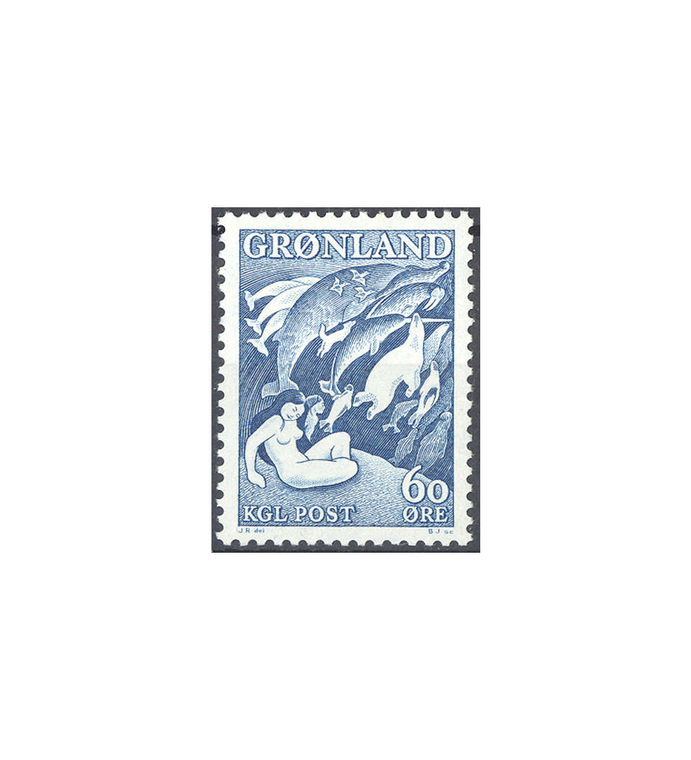 Gr�nland 1957 postfrisch Nr. 39