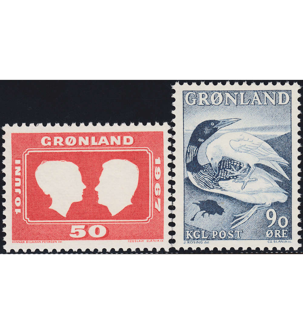 Gr�nland 1967 postfrisch Nr. 67-68