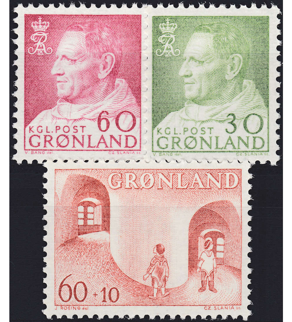 Gr�nland 1968 postfrisch Nr. 69-71