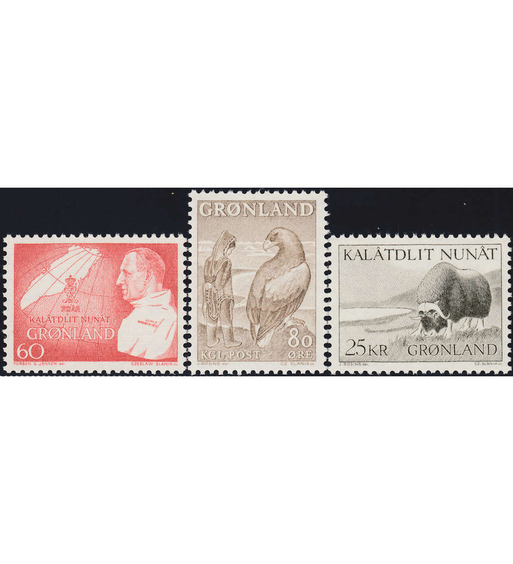 Gr�nland 1969 postfrisch Nr. 72-74
