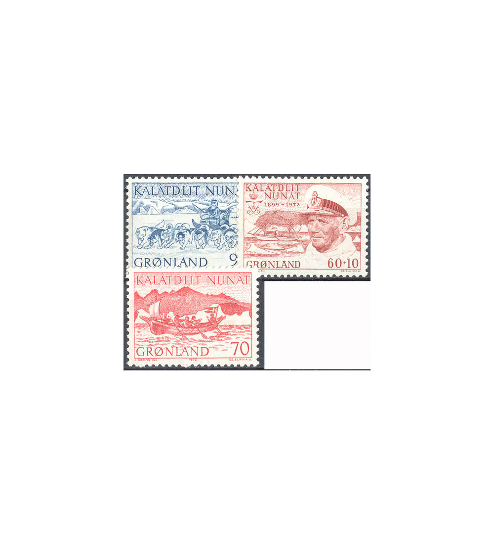 Gr�nland 1972 postfrisch Nr. 80-82