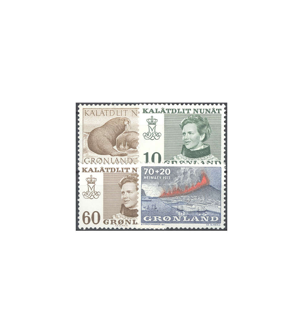 Gr�nland 1973 postfrisch Nr. 83-86
