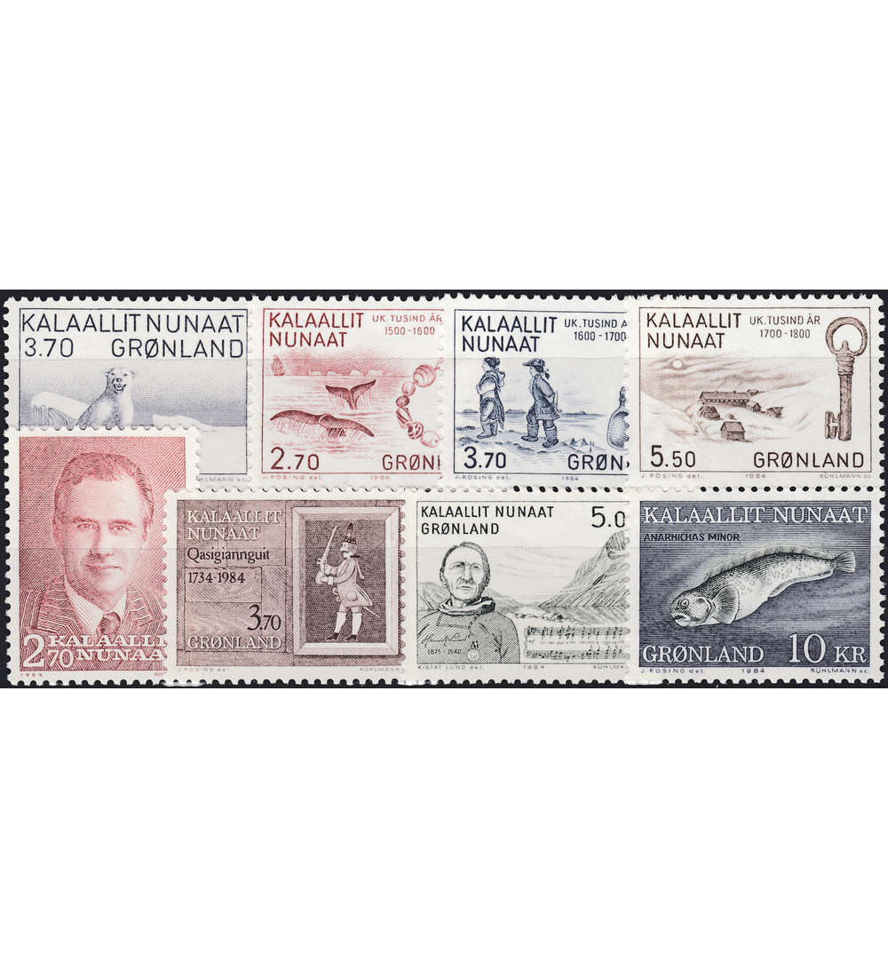 Gr�nland 1984 postfrisch Nr. 147-154