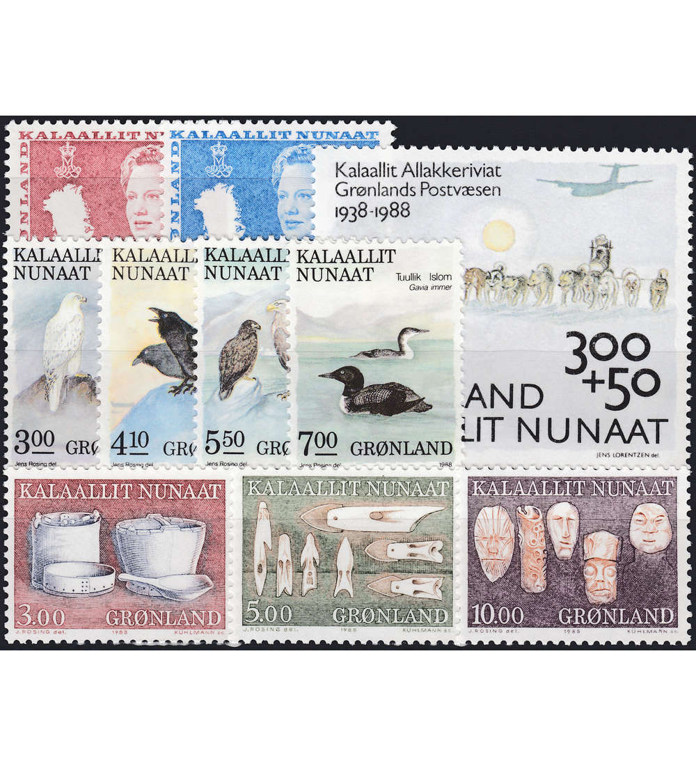 Gr�nland 1988 postfrisch Nr. 179-188