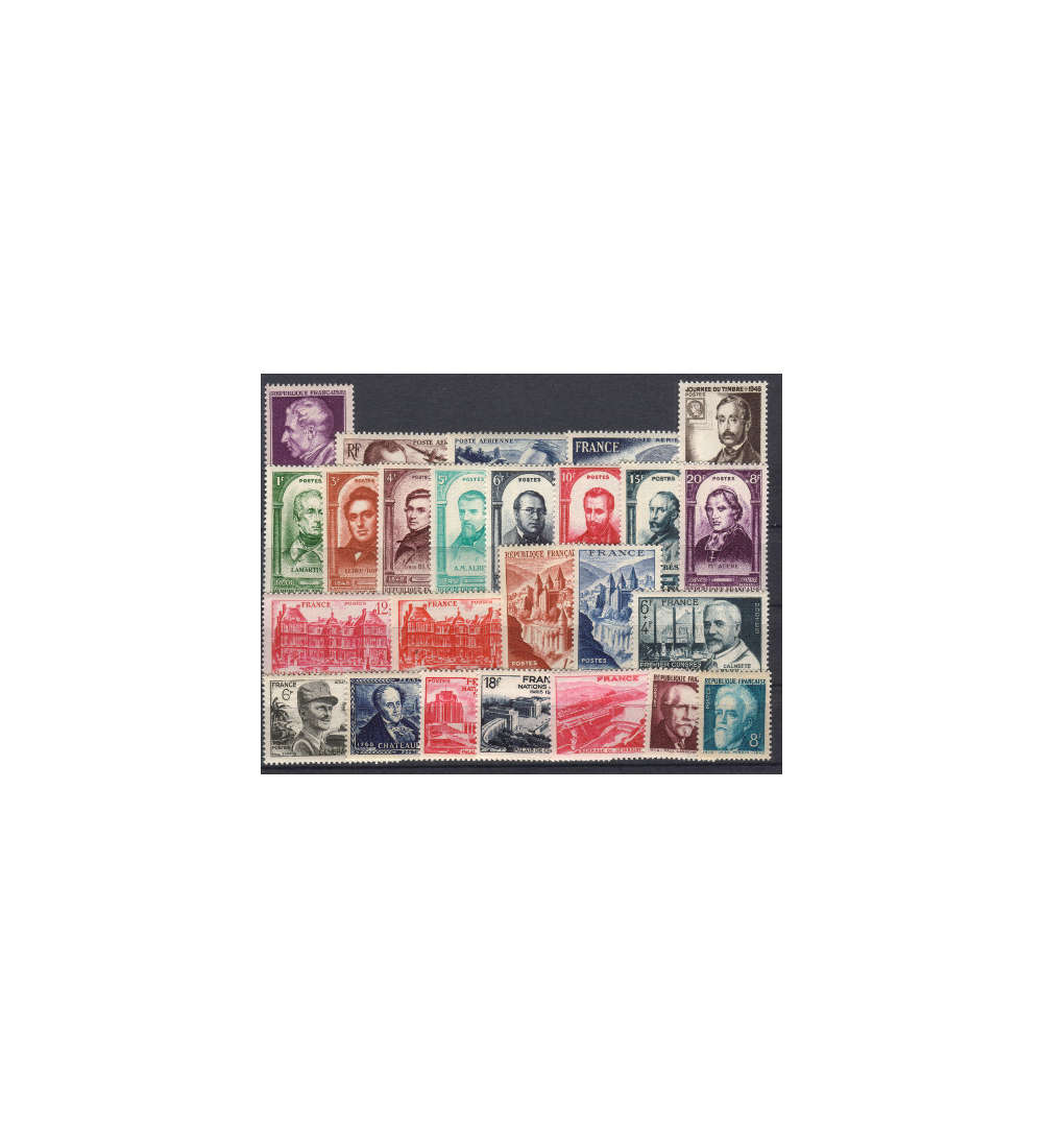 Frankreich 1948 postfrisch Nr. 808-832