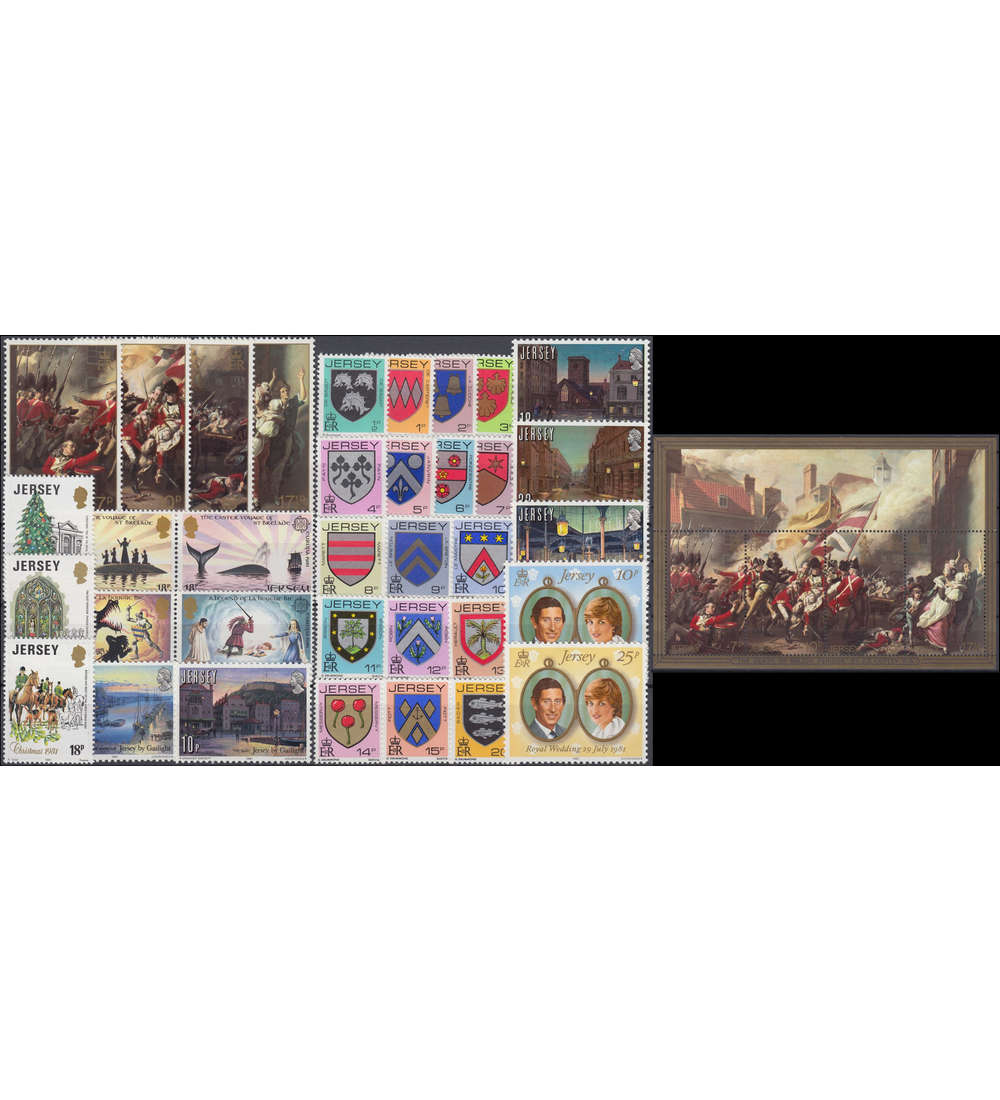 Jersey 1981 postfrisch         Nr. 234-272 Block 2