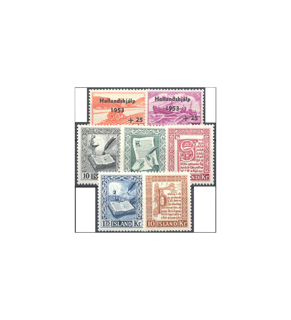 Island 1953 postfrisch         Nr. 285-291