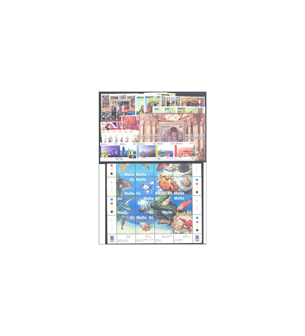Malta 1999 postfrisch          Nr. 1059-1113 Block 18