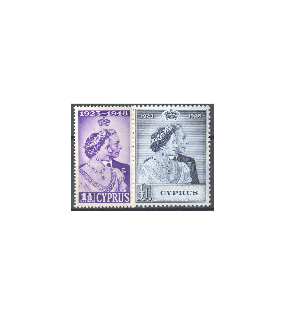 Zypern 1948 postfrisch         Nr. 157-158