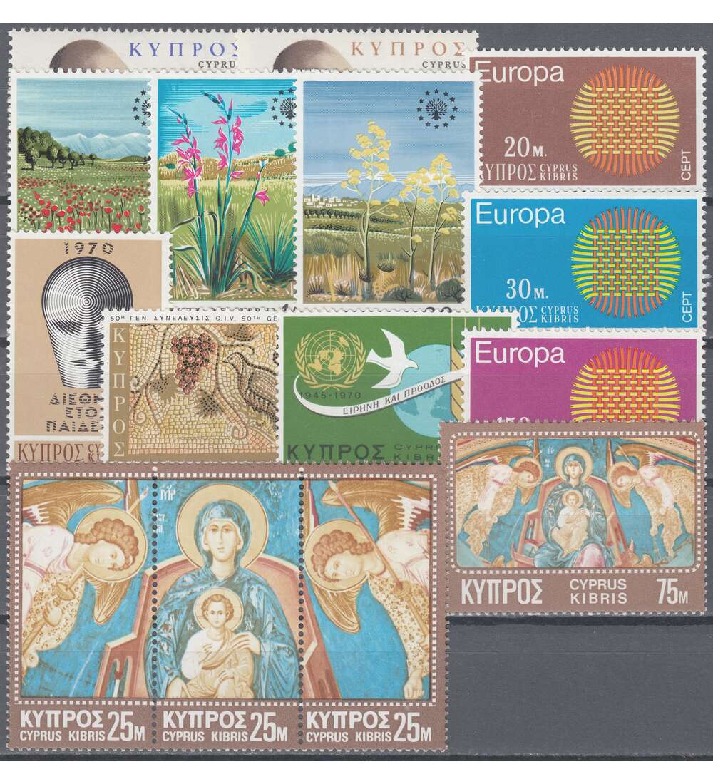 Zypern 1970 postfrisch         Nr. 330-344