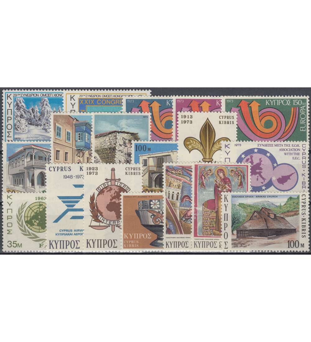 Zypern 1973 postfrisch         Nr. 387-404