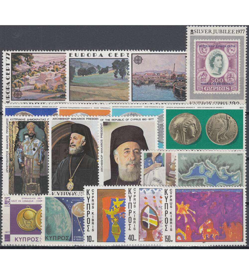 Zypern 1977 postfrisch         Nr. 464-481