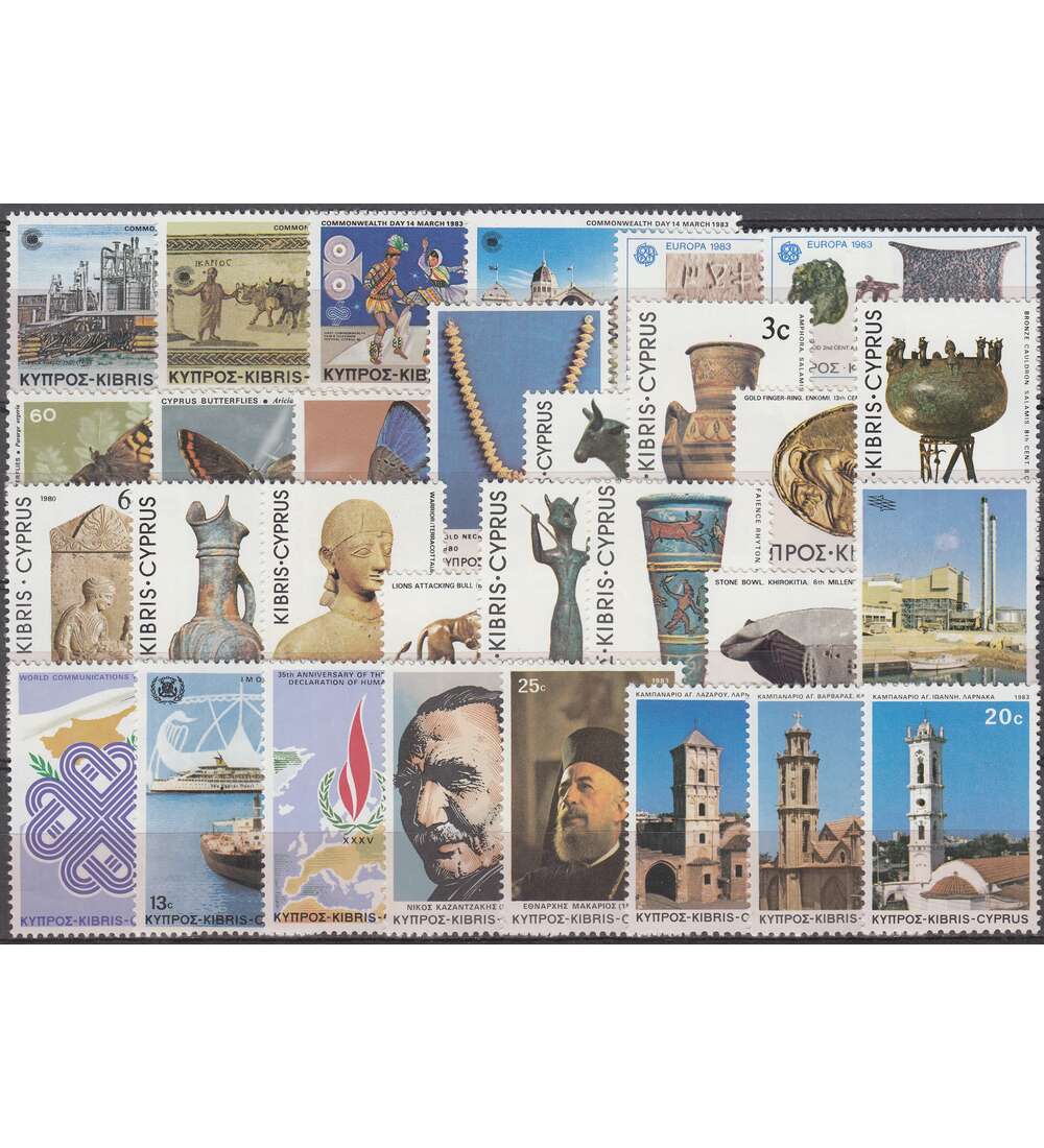 Zypern 1983 postfrisch         Nr. 578-607