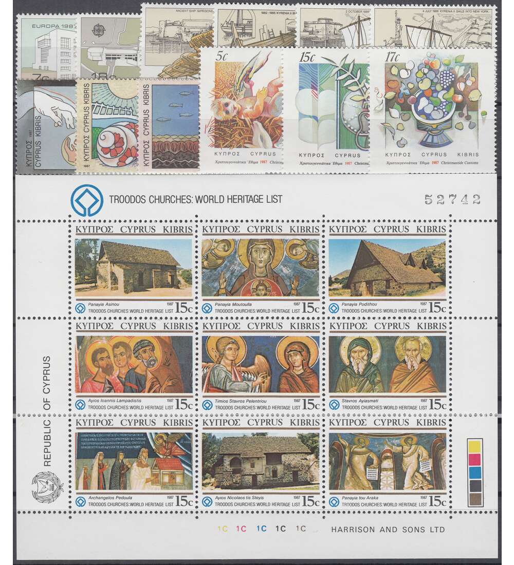 Zypern 1987 postfrisch         Nr. 672-692