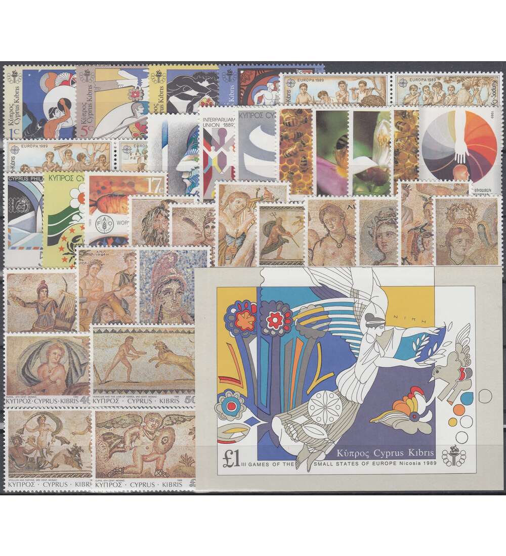 Zypern 1989 postfrisch         Nr. 711-744 Block 14