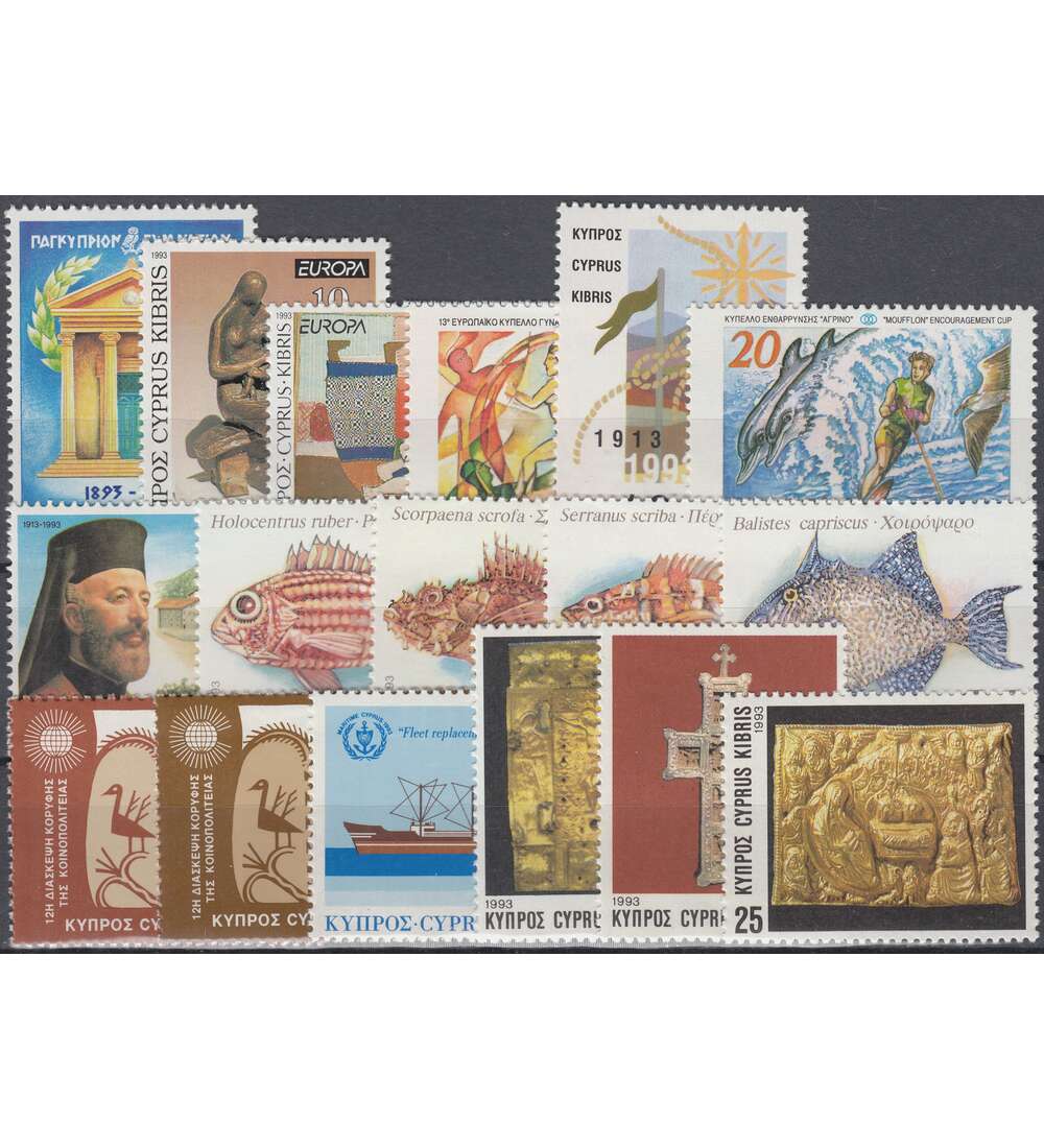 Zypern 1993 postfrisch         Nr. 802-818