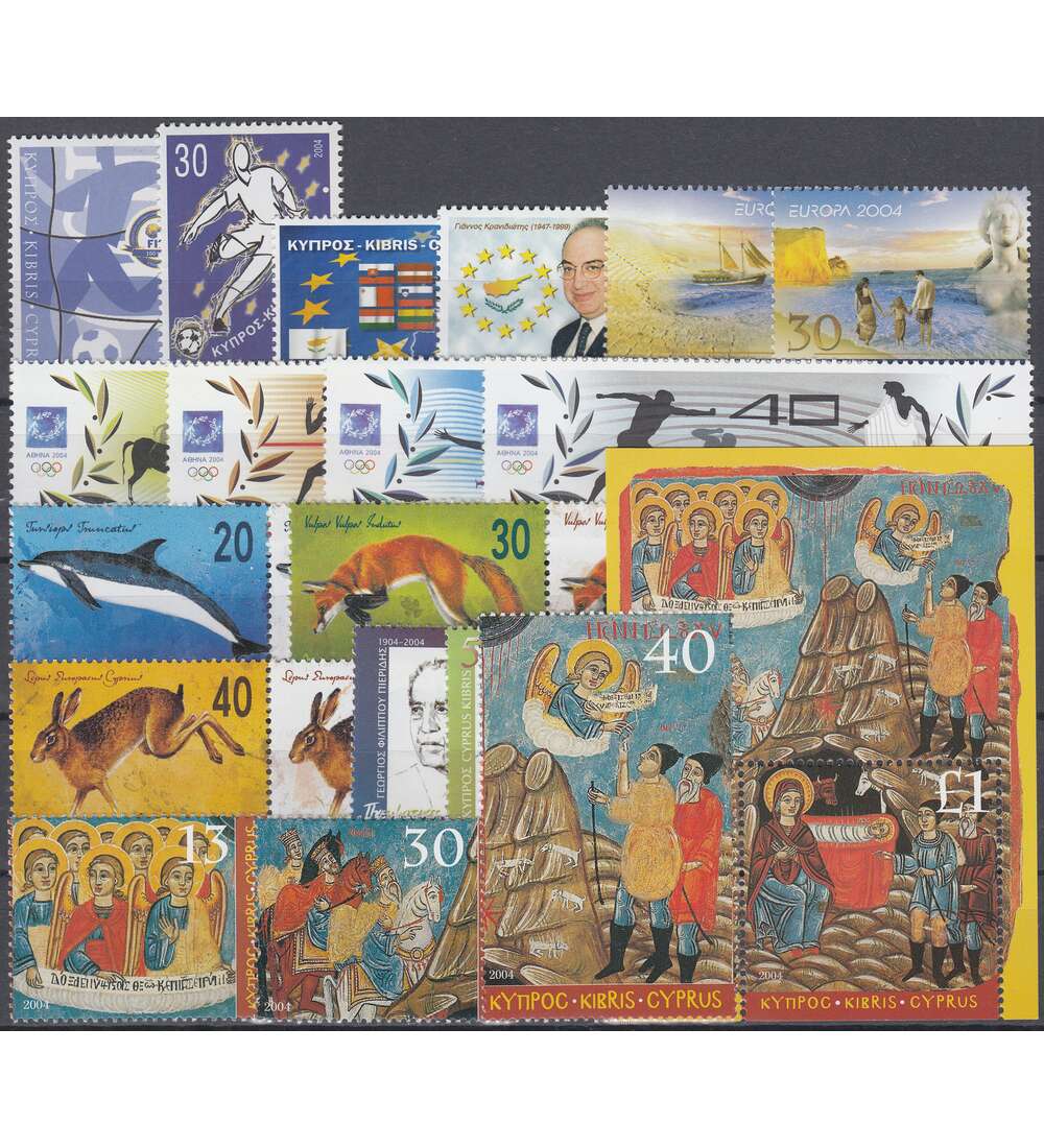 Zypern 2004 postfrisch ** Nr. 1031-1052 Block 24