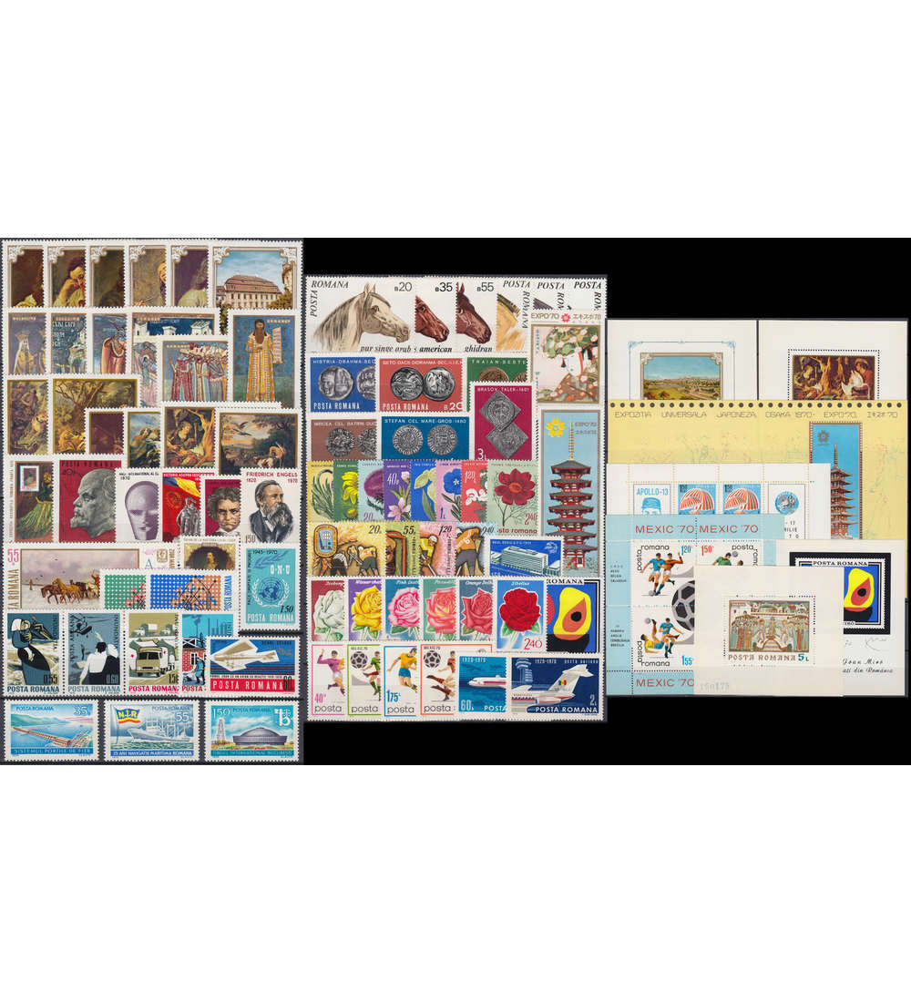 Rumnien 1970 postfrisch ** Nr. 2820-2905 Block 75-81