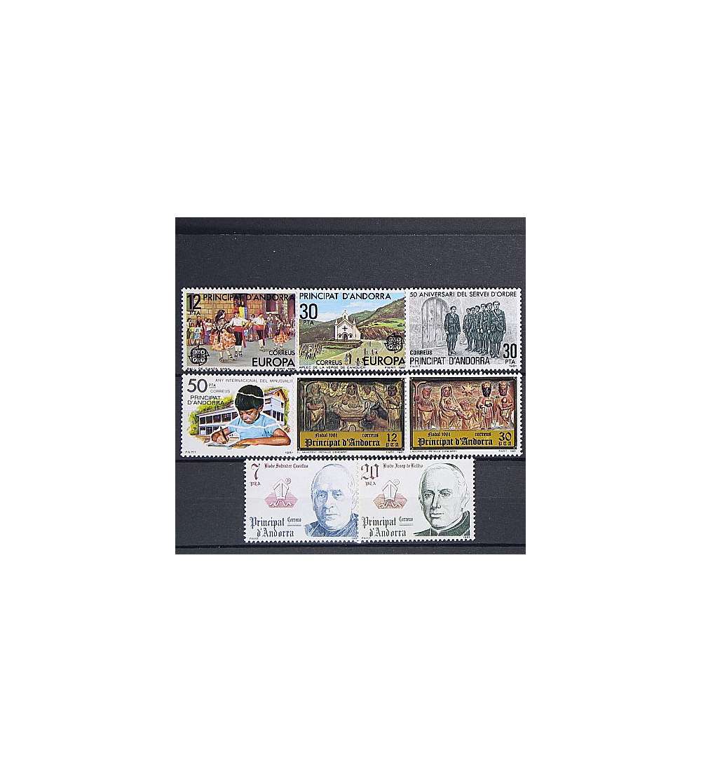 Andorra Spanische Post 1981    postfrisch Nr. 138-145