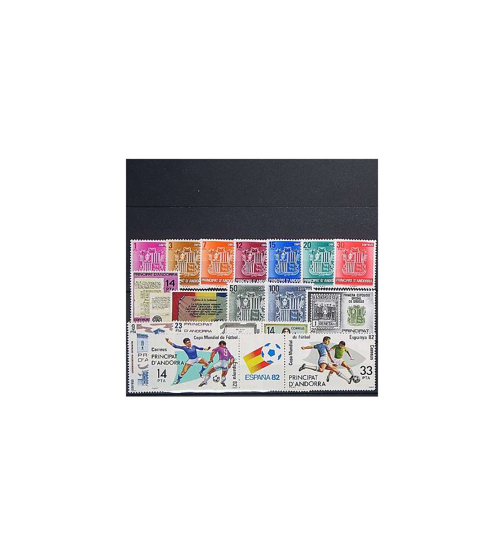 Andorra Spanische Post 1982    postfrisch Nr. 146-164