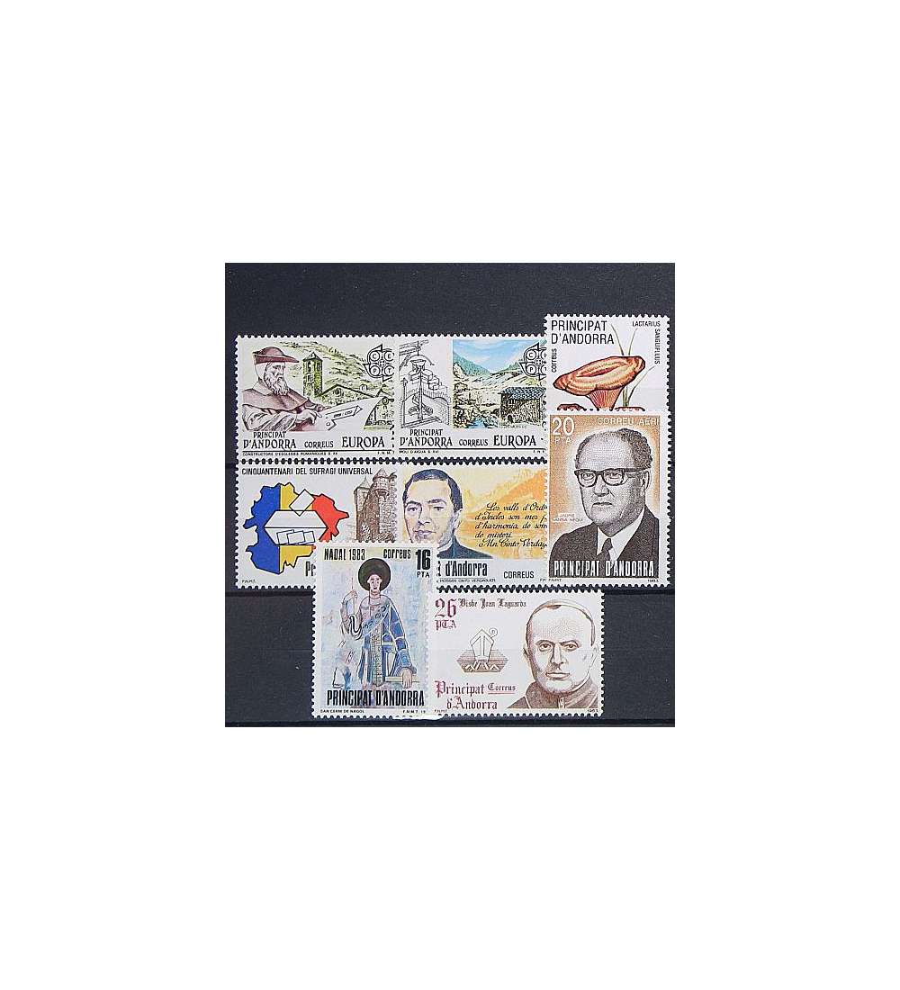 Andorra Spanische Post 1983    postfrisch Nr. 165-172