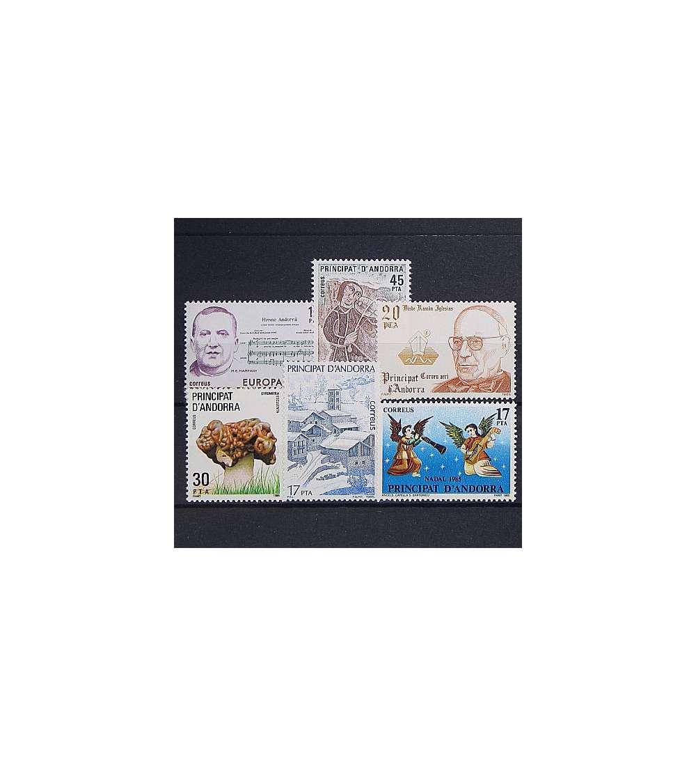Andorra Spanische Post 1985    postfrisch Nr. 181-186