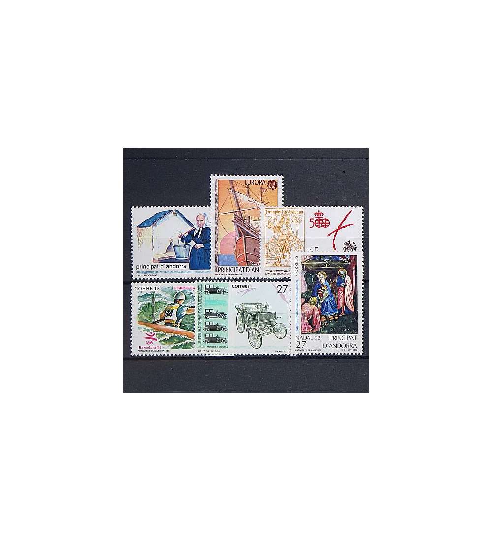 Andorra Spanische Post 1992    postfrisch Nr. 225-230