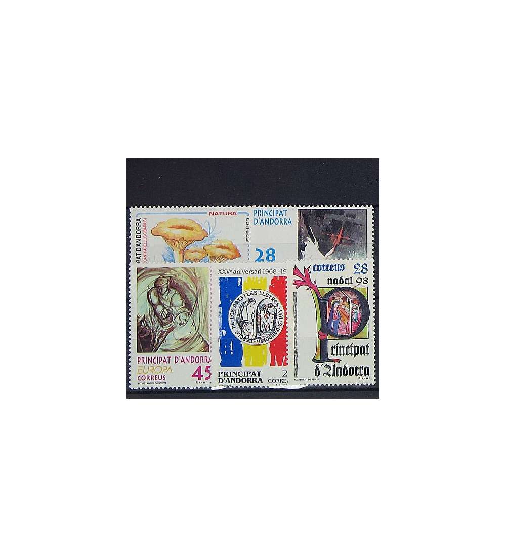 Andorra Spanische Post 1993    postfrisch Nr. 231-235