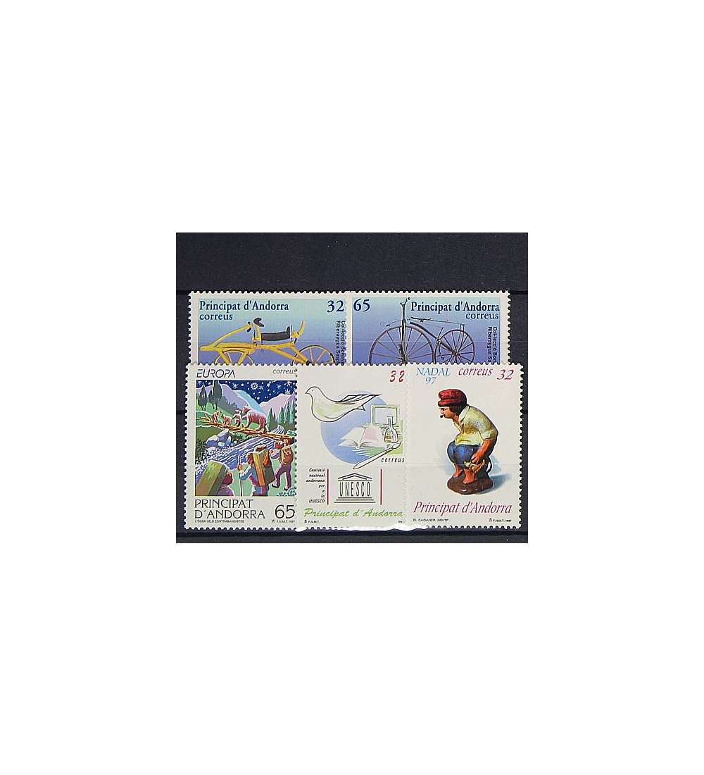 Andorra Spanische Post 1997    postfrisch Nr. 251-255